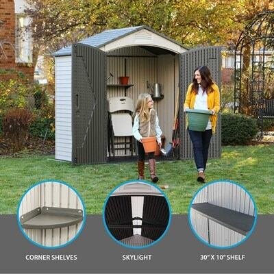 02342b93-6ea6-4c0d-9755-e7d8805c87a9 Lifetime 7 Ft. x 4.5 Ft. Outdoor Storage Shed