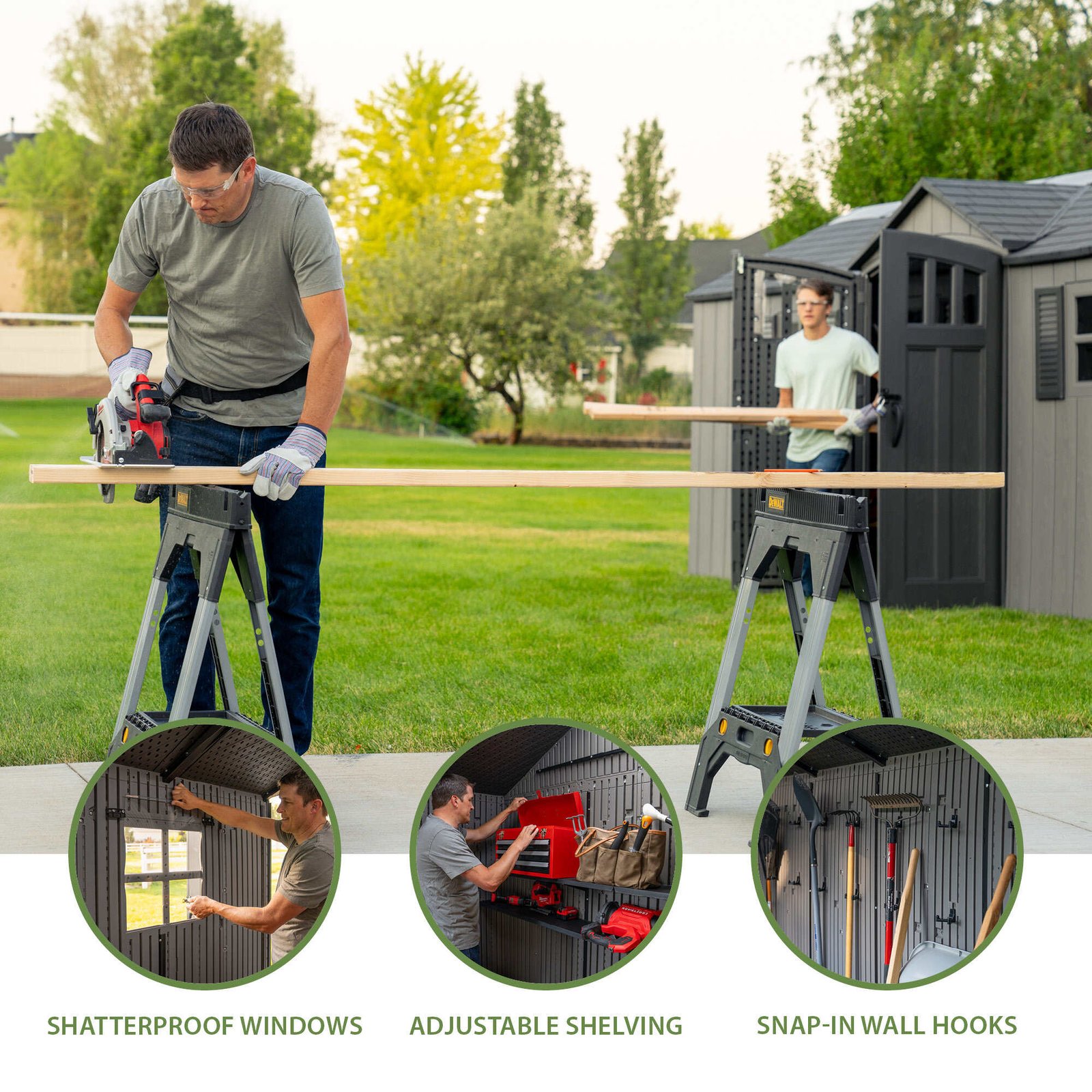 07981792-7775-4219-a3e5-445ffc14254e Lifetime 20 x 8 Foot Outdoor Storage Shed