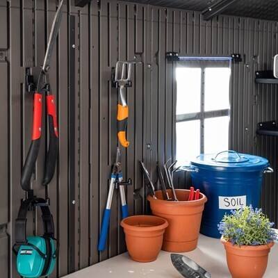 0986624b-5ada-49bd-9b48-c0db8f0e9796 Lifetime 20 x 8 Foot Outdoor Storage Shed