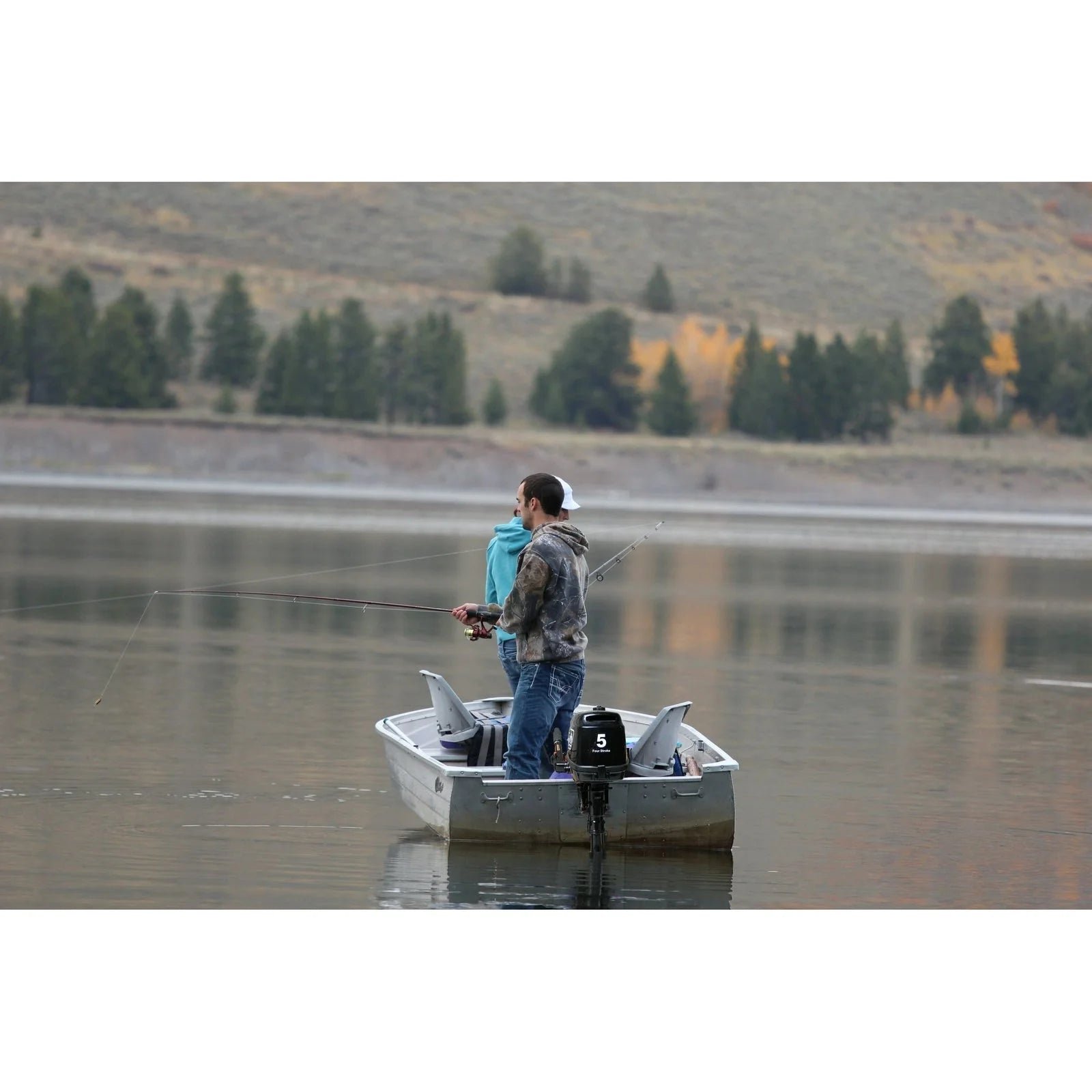 1020 Coleman Powersports 5 HP 4 Stroke Outboard Boat Motor with Easy Pull Start F5BMS