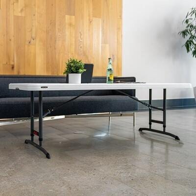 14fab24e-9190-48b6-8a4a-d845b202e6eb Lifetime 6-Foot Adjustable Height Folding Nesting Table