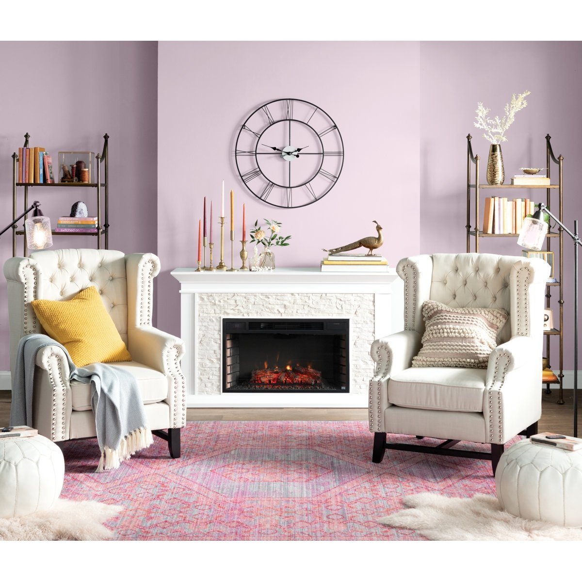 173-1 Ceonna Electric Fireplace Winston Porter Finish