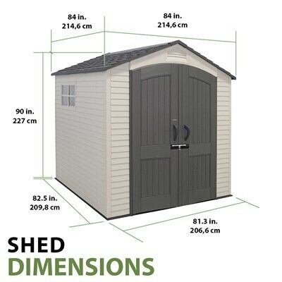 17a4f580-6fba-4640-9d65-b79a99d9bcc5 Lifetime 7 Ft. x 7 Ft. Outdoor Storage Shed