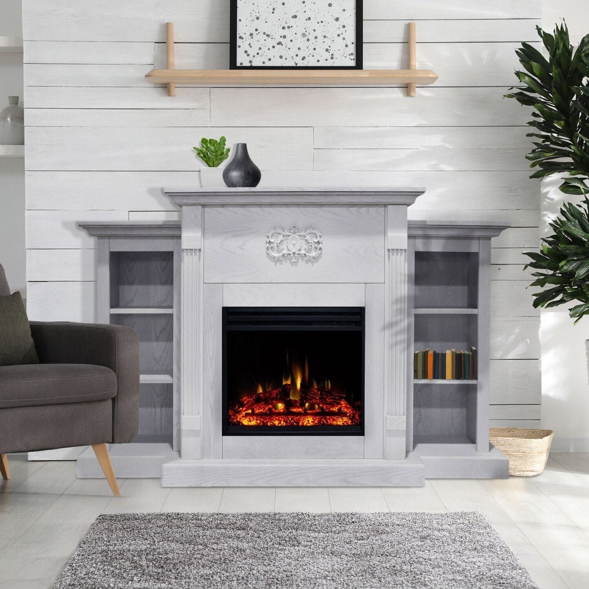 204-2-1 Cambridge Sanoma Electric Fireplace and Display ·