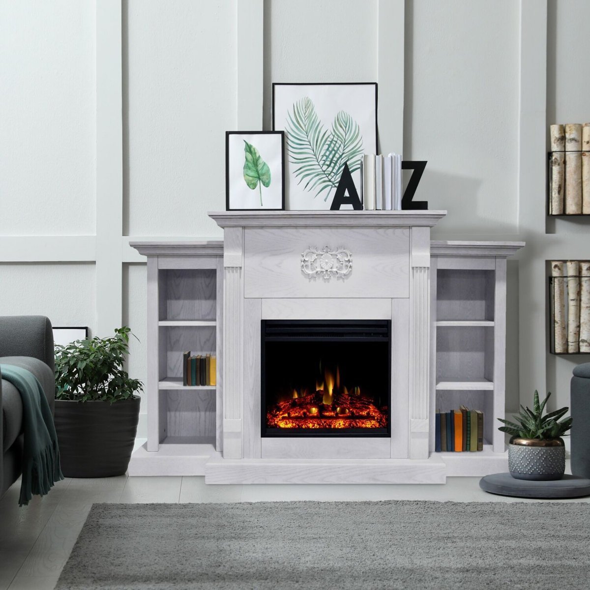 205-2-1 Cambridge Sanoma Electric Fireplace and Display ·