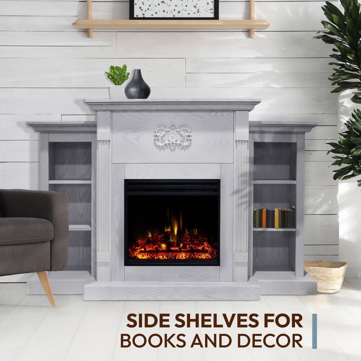 206-2-1 Cambridge Sanoma Electric Fireplace and Display ·