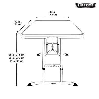 23b62560-85b4-4e83-9cdd-5a81bb510230 Lifetime 6-Foot Adjustable Height Folding Nesting Table