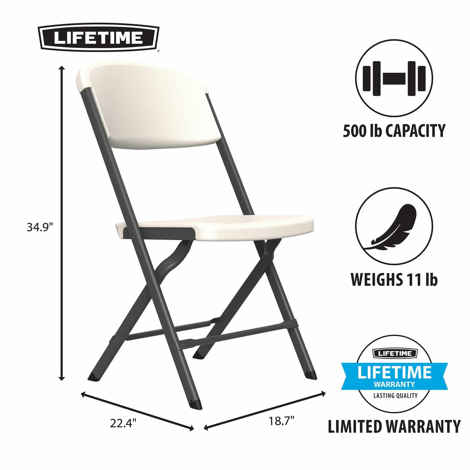 24cf0e3a-d42c-45f1-b4d5-1f05bdd5370f Lifetime 2nd Generation Folding Chair (Commercial) - 4 Pack