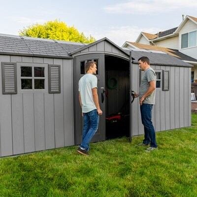 2770c5dd-3c38-40b1-8e07-ac629eb8cc0a Lifetime 20 x 8 Foot Outdoor Storage Shed