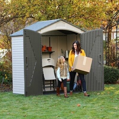 298dc0f2-d846-435d-bd89-4c3fbdf2a7b9 Lifetime 7 Ft. x 4.5 Ft. Outdoor Storage Shed