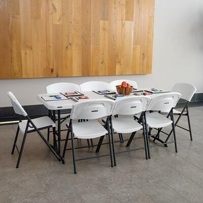 32694024-b221-42c2-8b17-178f839d328d Lifetime 6-Foot Adjustable Height Folding Nesting Table