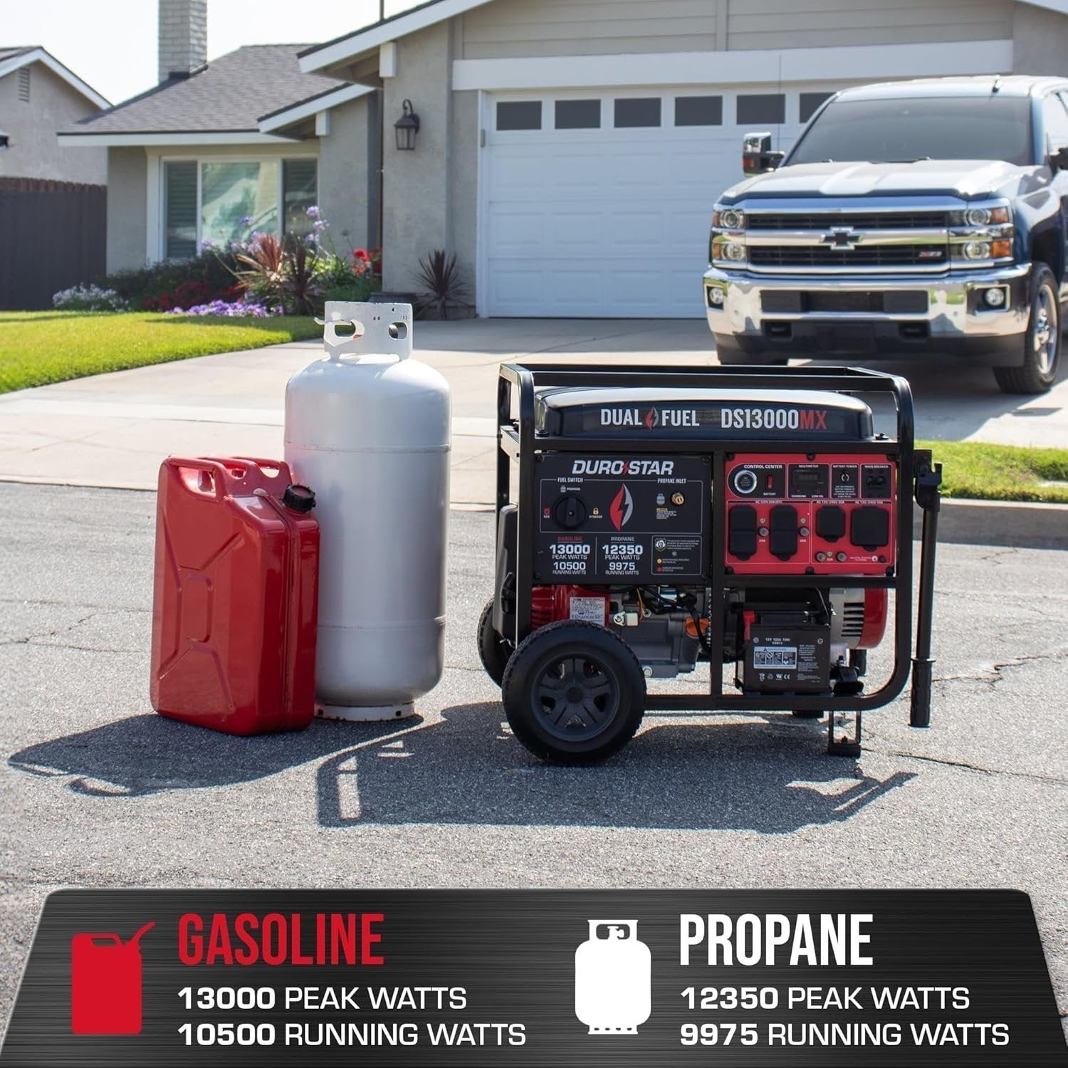 389 DuroMax DS13000MX Dual Fuel Portable Generator