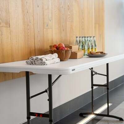 399309c8-e972-450e-9433-2be74a26e4bf Lifetime 6-Foot Adjustable Height Folding Nesting Table