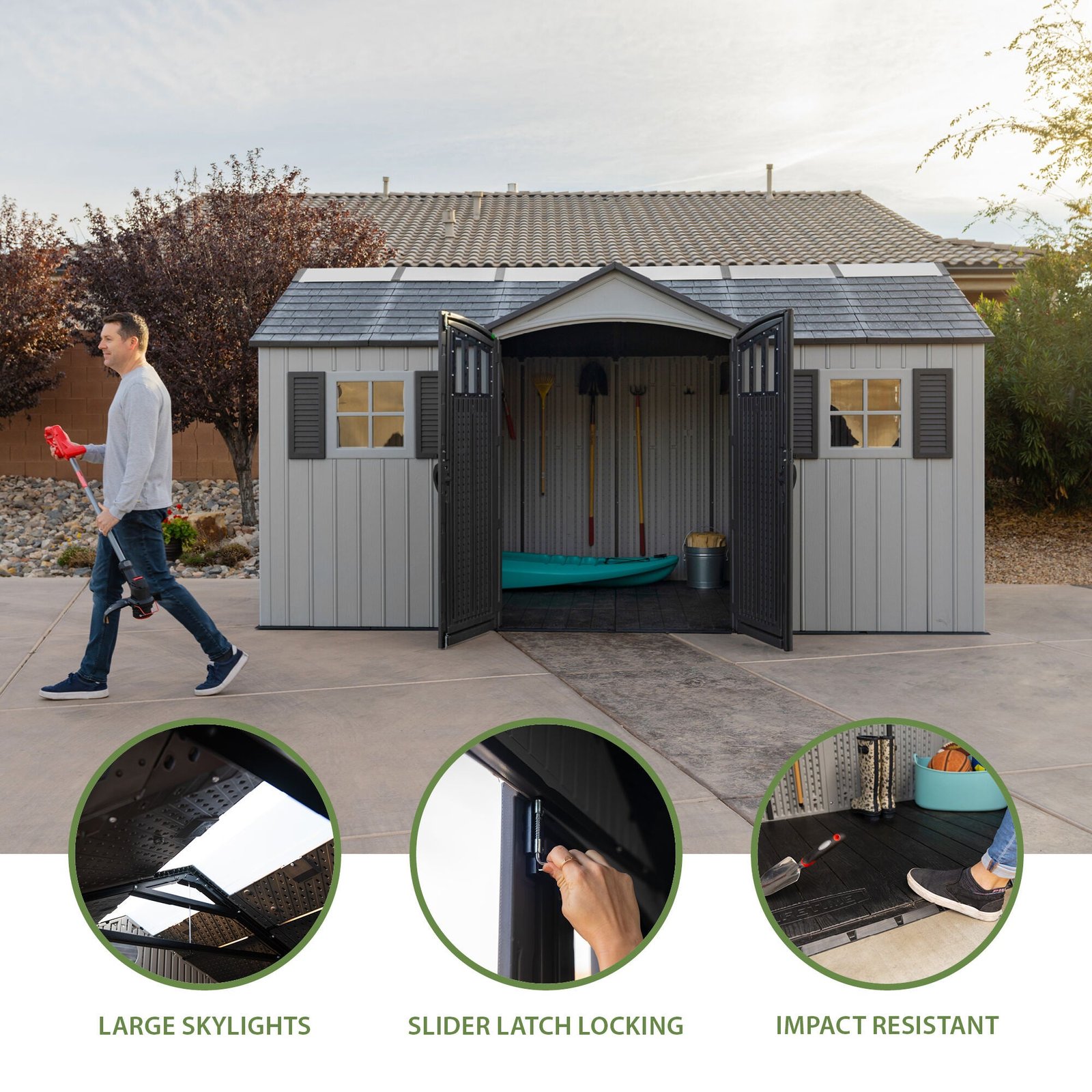 4fe1a2ee-6861-4d87-af4b-583eb22f5a5d Lifetime 15 x 8 Outdoor Storage Shed