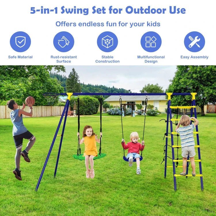 5-in-1-outdoor-kids-swing-set-with-a-shaped-metal-frame-and-ground-stake1 5 in 1 outdoor kids swing set with a shaped metal frame and ground stake1.jpg