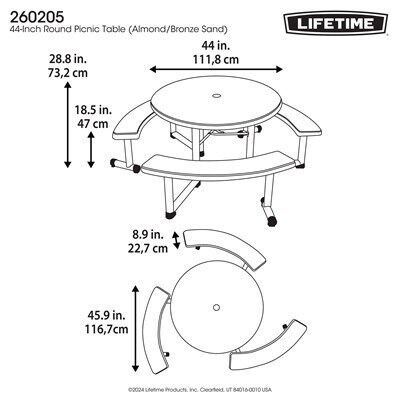 5af0a704-bdd0-409e-93b3-6140500a97a0 Lifetime 44-Inch Round Picnic Table