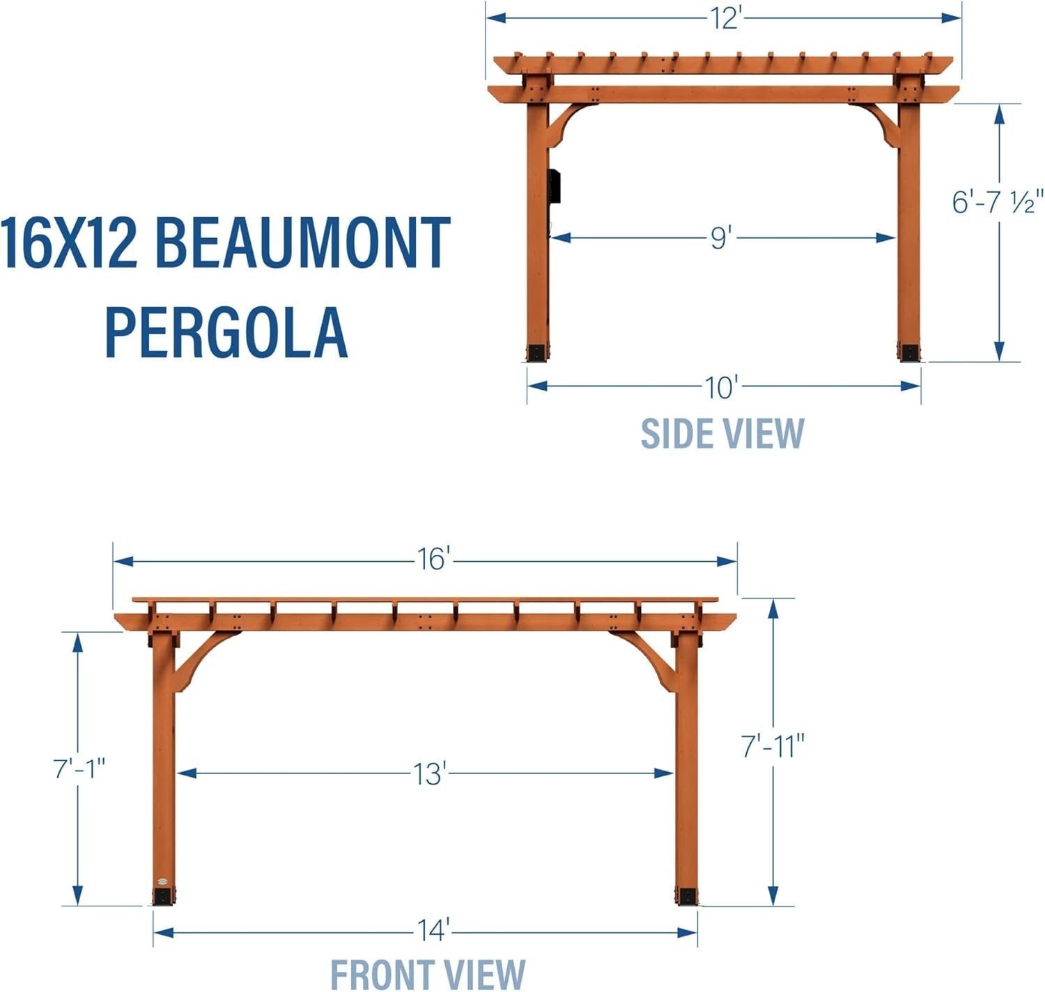 61-S4bx95VL._AC_SL1500 Backyard Discovery Beaumont Pergola