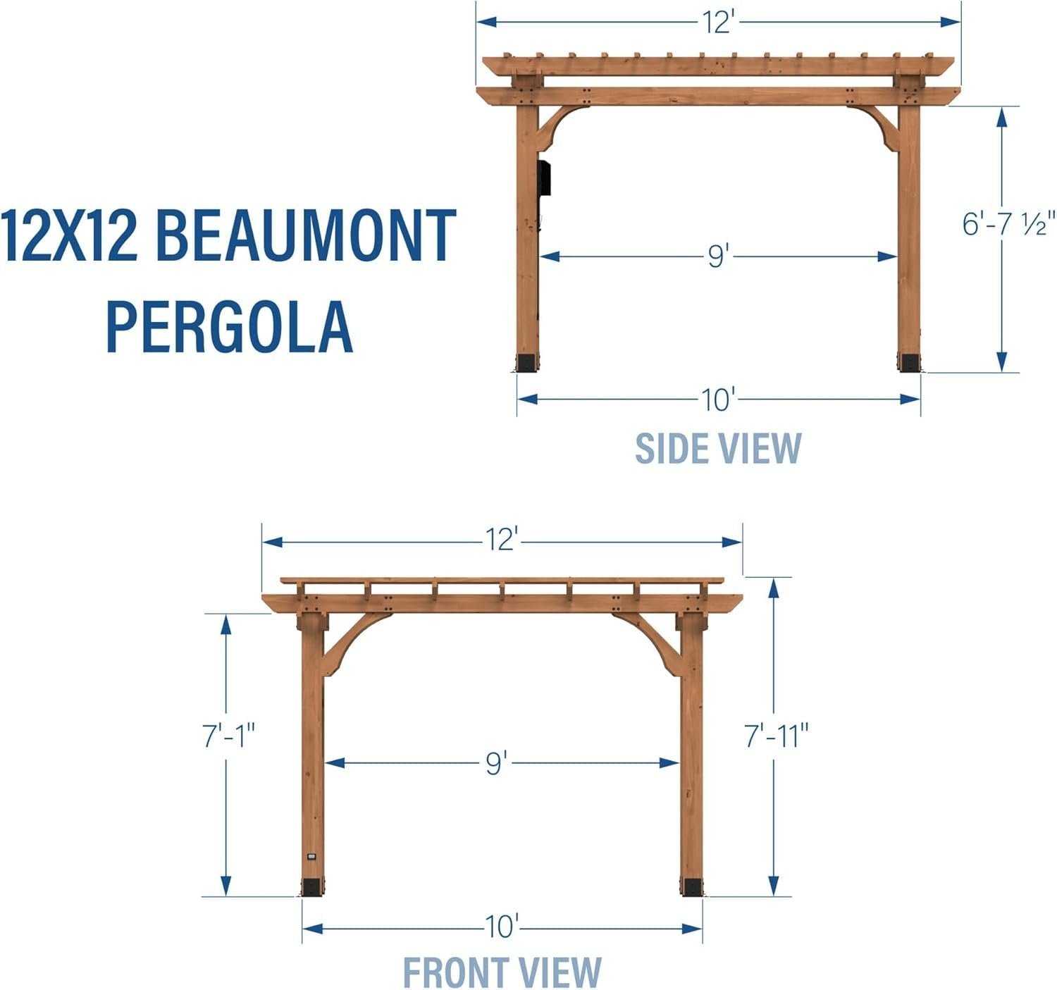 61ARX0kwtlL._AC_SL1500 Backyard Discovery Beaumont Freestanding Pergola 2101579COM