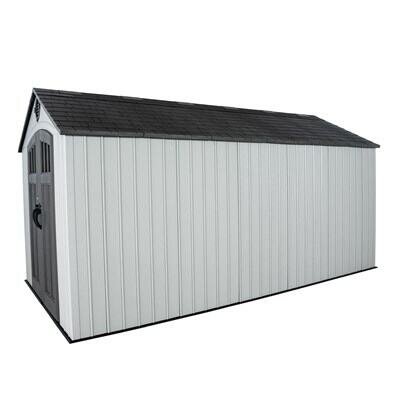 61bf05a6-4c6d-48b8-be4a-d8b15d67e3fe Lifetime 15-ft x 8-ft Dual Entry Outdoor Storage Shed