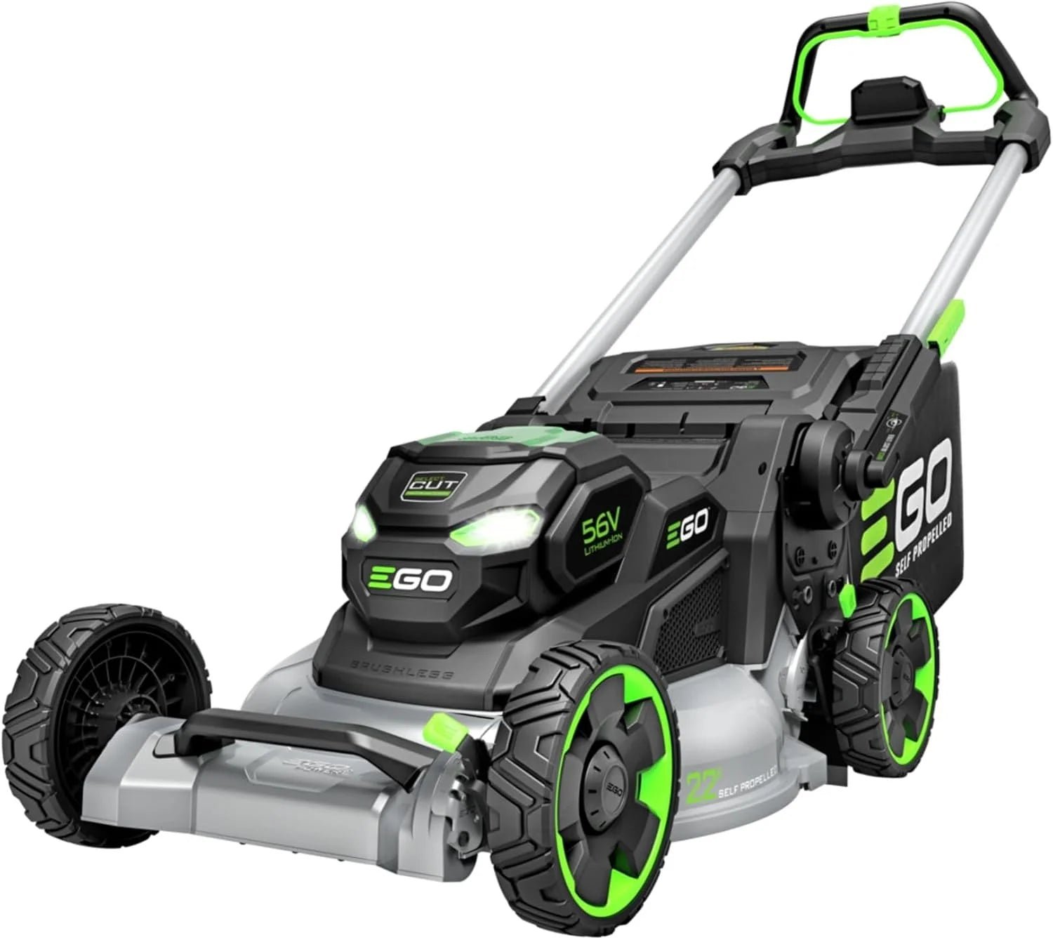 61ly6hiuaTL._AC_SL1500 EGO Power+ LM2200SP 22″ Aluminum Deck Select Cut Self-Propelled Lawn Mower