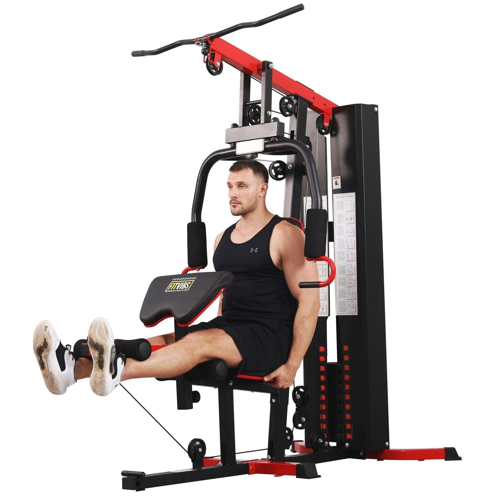 656-2 Fitvids LX750 Multifunctional Full Home Gym System Workout Station