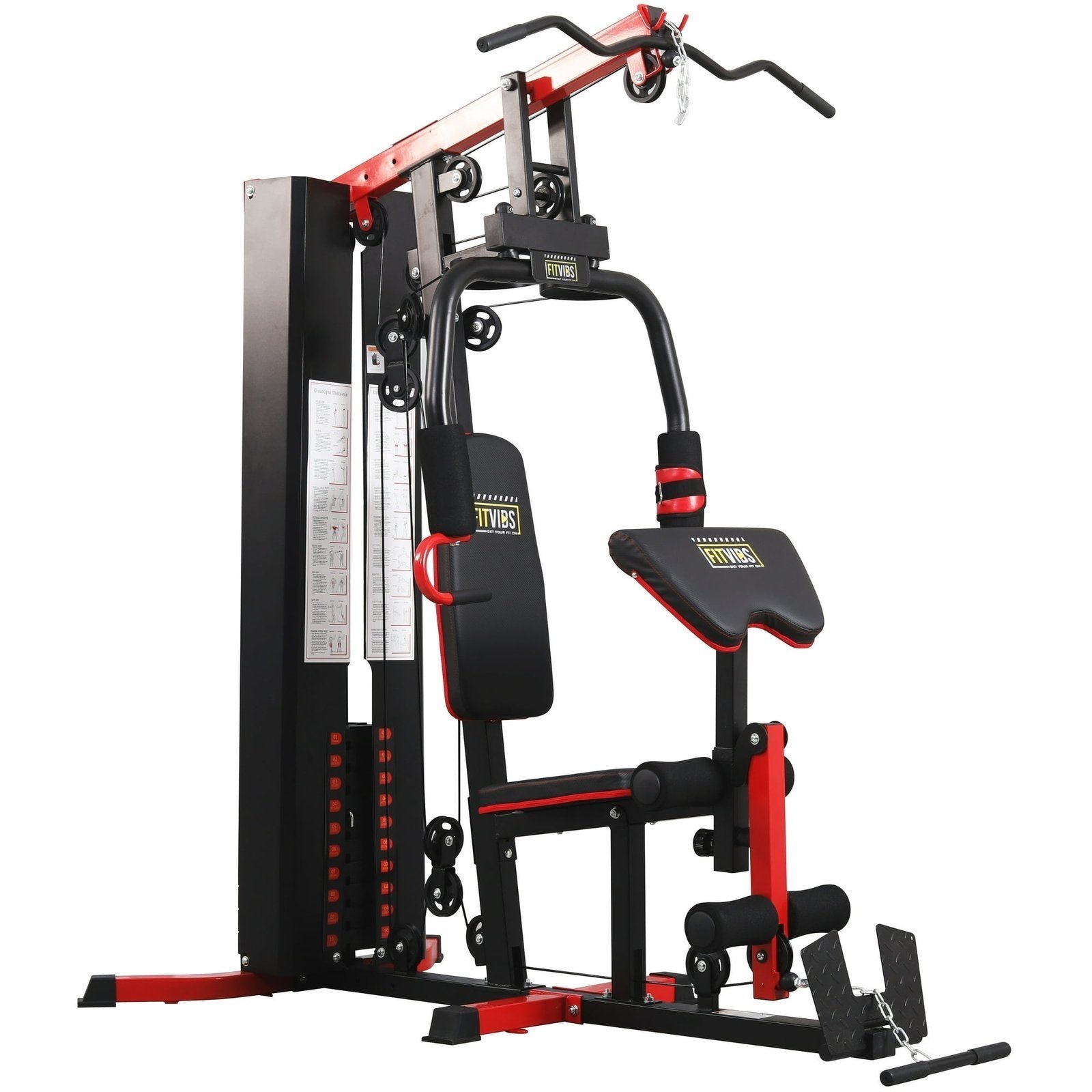 657-2 Fitvids LX750 Multifunctional Full Home Gym System Workout Station