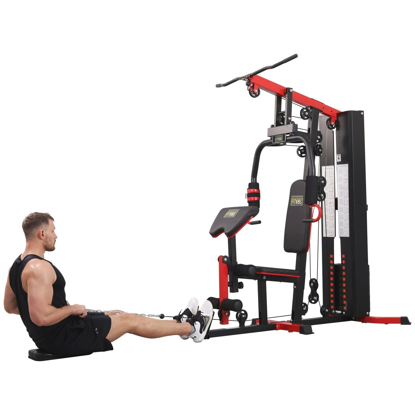 658-2 Fitvids LX750 Multifunctional Full Home Gym System Workout Station