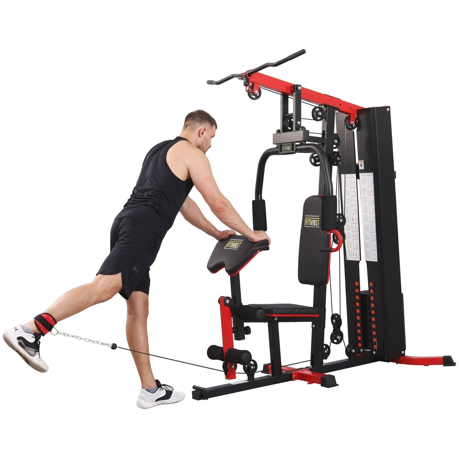 660-2 Fitvids LX750 Multifunctional Full Home Gym System Workout Station