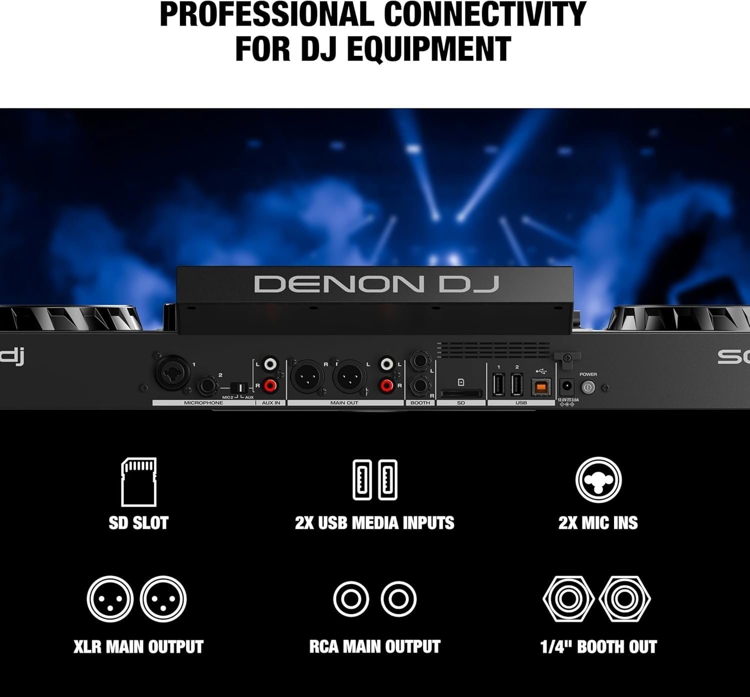 713GB0CogqL._AC_SL1500 Denon DJ SC LIVE 4 4-Deck Standalone DJ