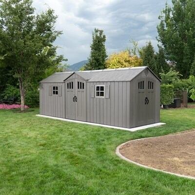 7f5940b8-7b14-45fb-825d-e09bb2495b35 Lifetime 20 x 8 Foot Outdoor Storage Shed