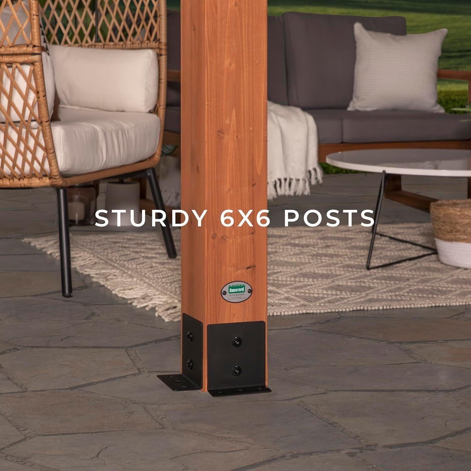81Ot2lwnp3L._AC_SL1500 Backyard Discovery Beaumont Freestanding Pergola 2101579COM