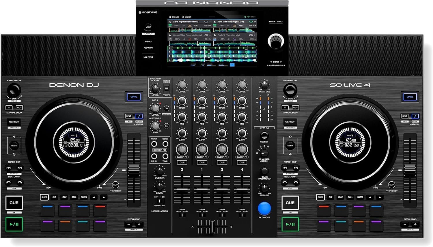 81bzU8XhXGL._AC_SL1500 Denon DJ SC LIVE 4 4-Deck Standalone DJ