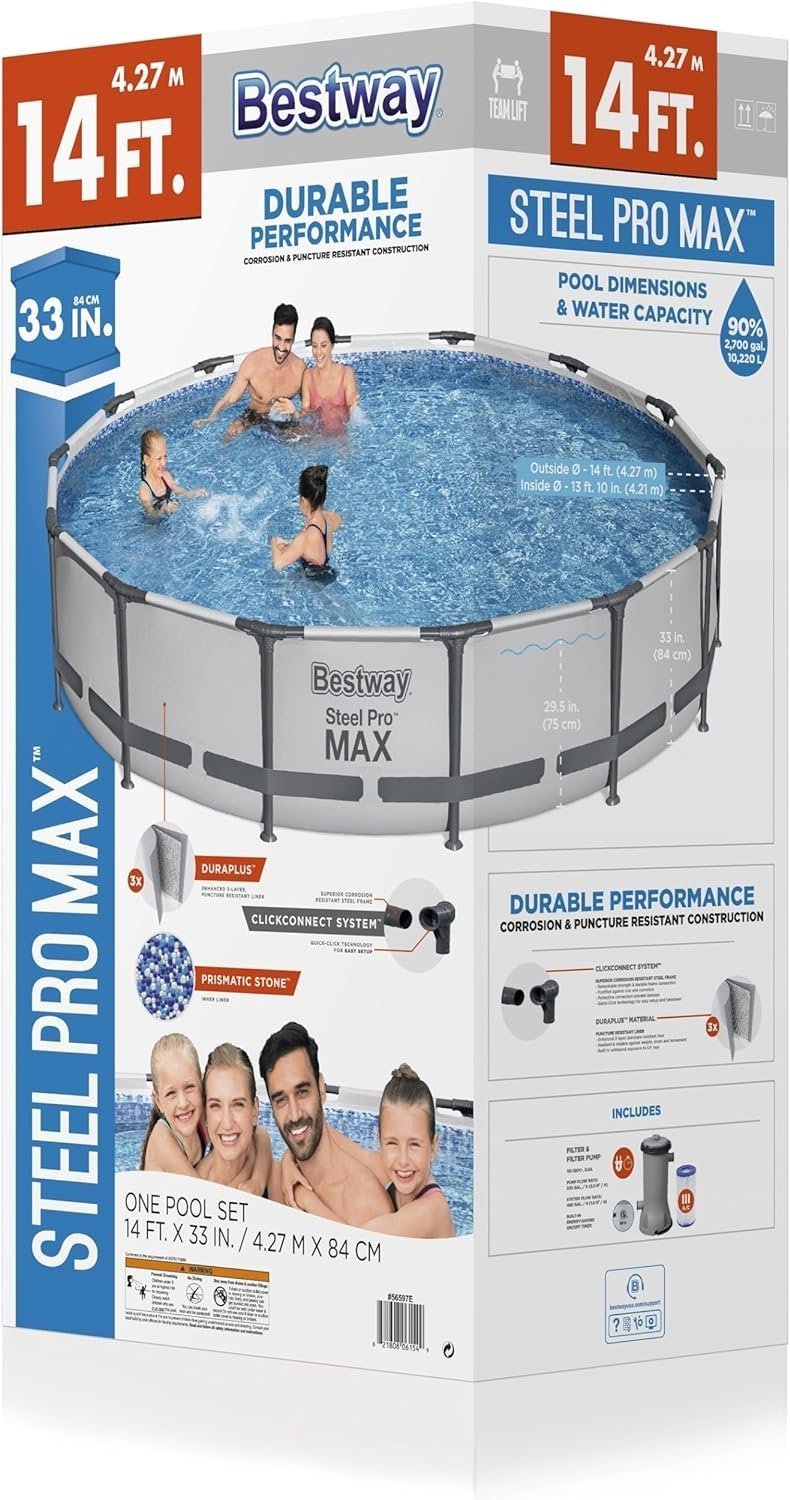 81kX-6O6wxL._AC_SL1500 Bestway Steel Pro Max Above Ground Pool Set