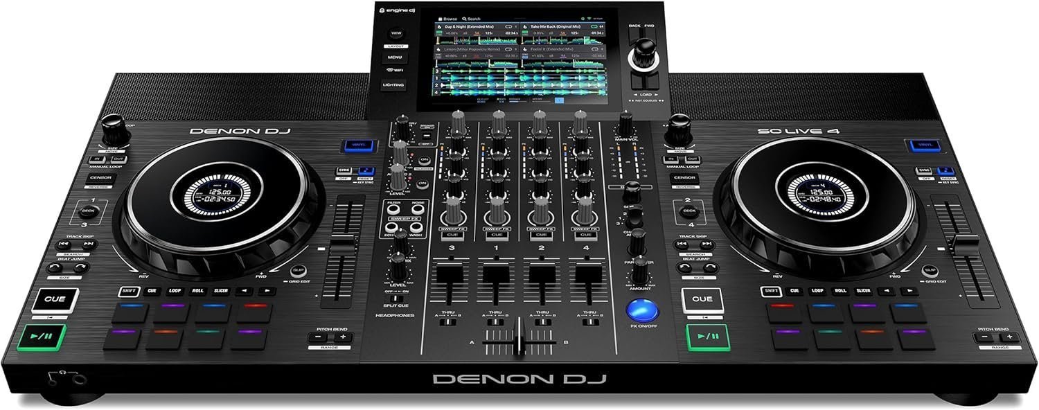 81up-XZ5DYL._AC_SL1500 Denon DJ SC LIVE 4 4-Deck Standalone DJ