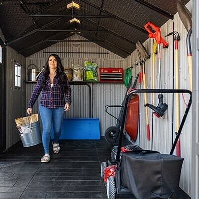 8861d150-6594-4daf-85fe-2b49b0d415a7 Lifetime 15-ft x 8-ft Dual Entry Outdoor Storage Shed