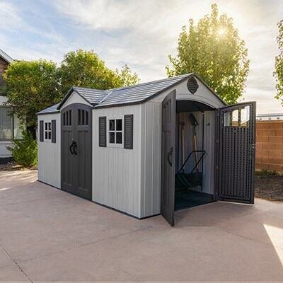 8a6a13e7-894b-4d3c-91aa-c08cea4d1a8d Lifetime 15-ft x 8-ft Dual Entry Outdoor Storage Shed