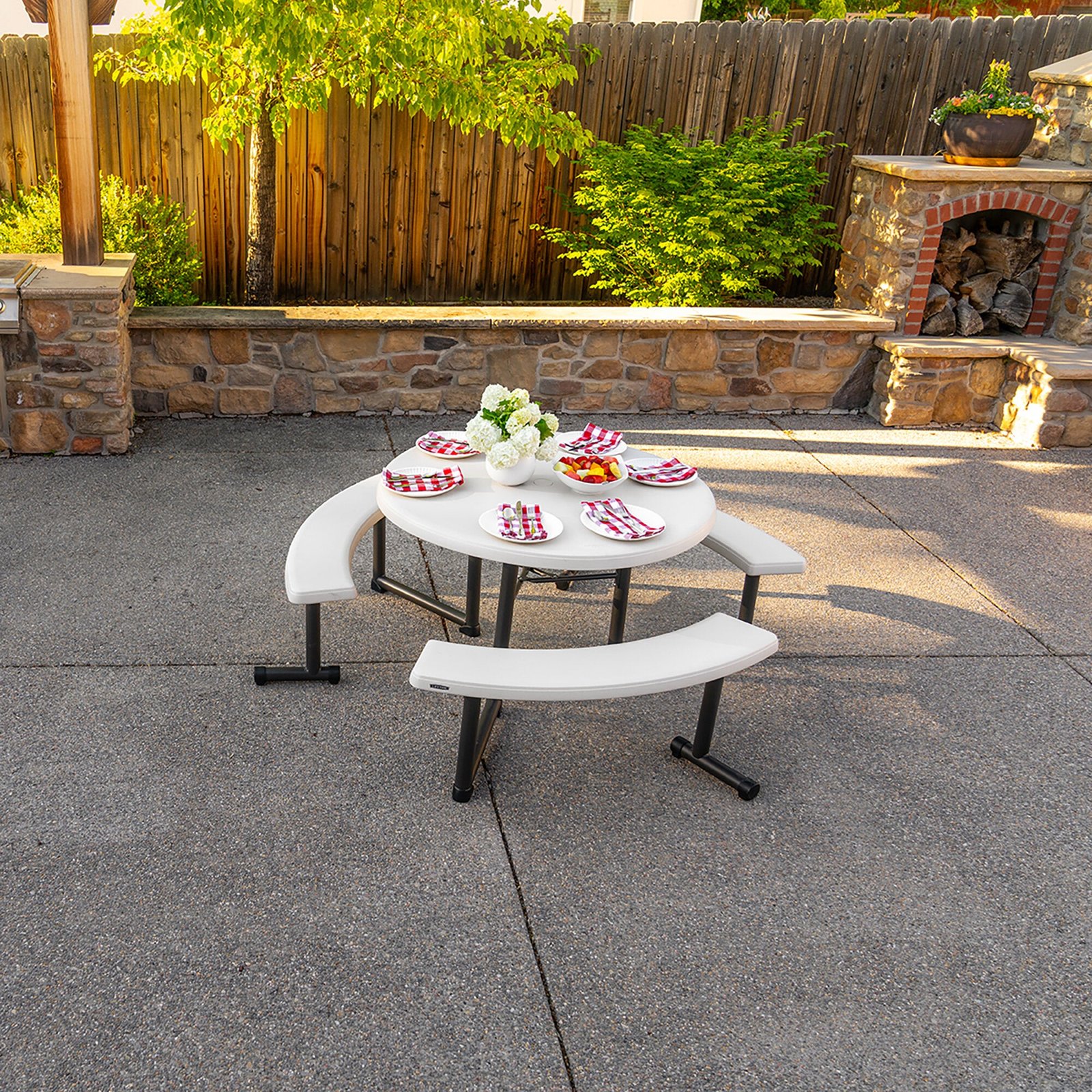 8a6bed7e-c325-44b7-b603-604a6ac2df7e Lifetime 44-Inch Round Picnic Table