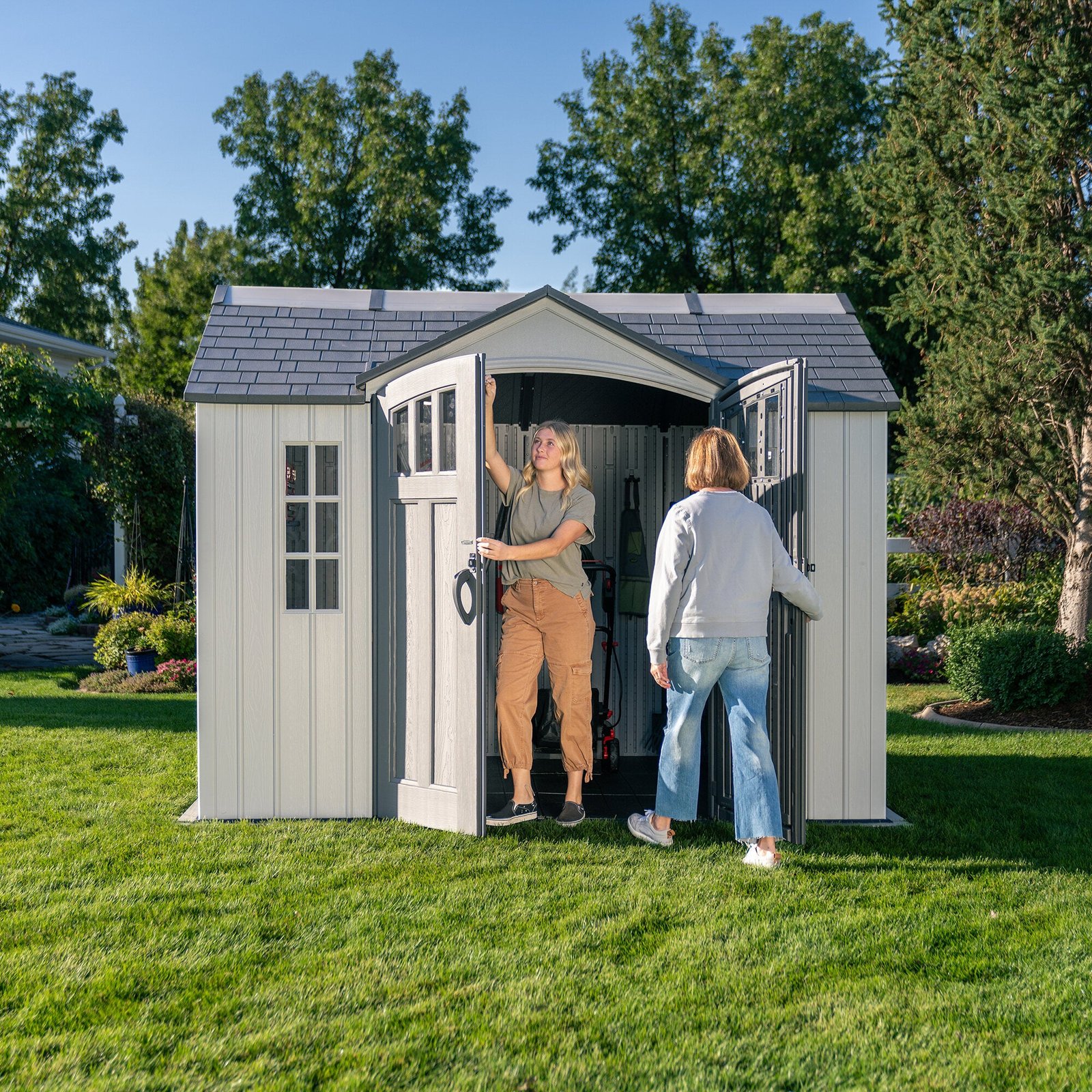 8e782350-755e-4cc1-8f45-dfefdac63df8 Lifetime 10 Ft. X 8 Ft. Side Entry Outdoor Storage Shed