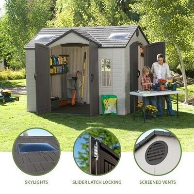 8eef5356-56b7-4fcf-965e-3d7c712388c6 Lifetime 10 Ft. x 8 Ft. Outdoor Storage Shed