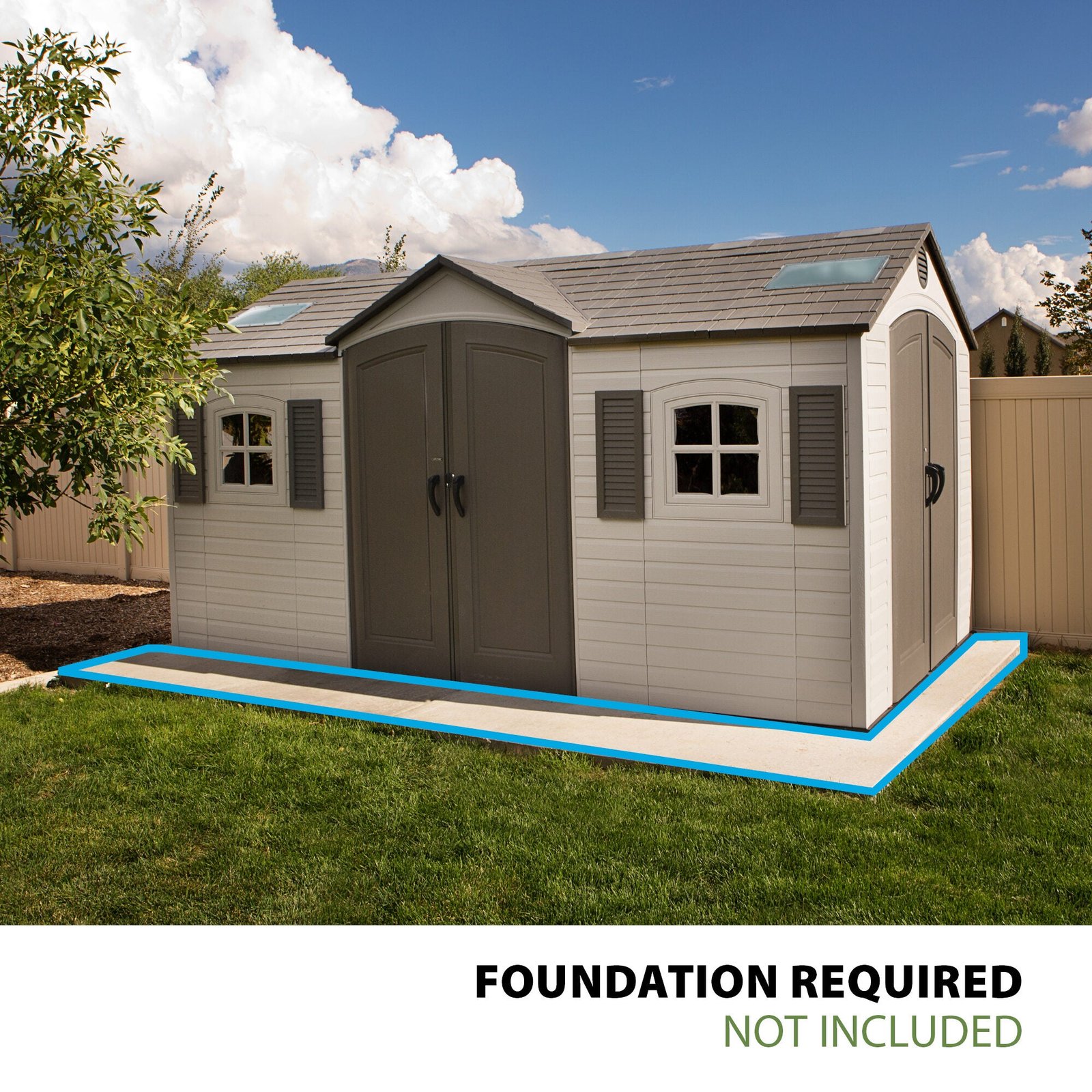 91d5937d-656e-4527-9707-98cce84b80eb Lifetime 15 Ft. x 8 Ft. Outdoor Storage Shed