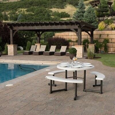 9850b8f6-4ab9-43c2-92b4-eb44437787c9 Lifetime 44-Inch Round Picnic Table