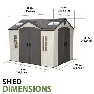 9d630e70-e9ce-4e41-9f21-562f743151d8 Lifetime 10 Ft. x 8 Ft. Outdoor Storage Shed