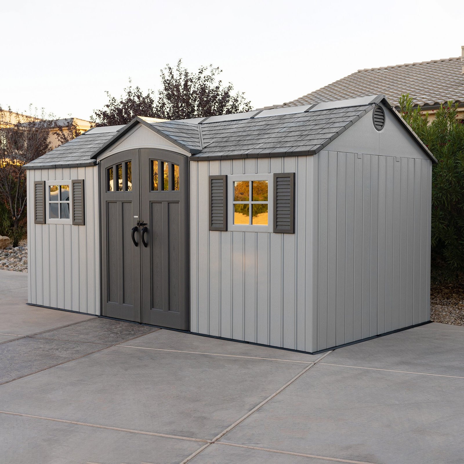 9efc249f-ff61-4a30-b3ea-f97680c1f2d7 Lifetime 15 x 8 Outdoor Storage Shed