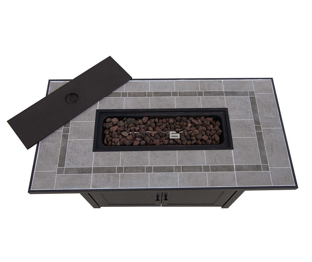 A302008600_44Inch_Propane_Gas_Fire_Pit_Table_Up SUNJOY 44 Inch Propane Gas Fire Pit Table with Tile Tabletop & Lava Rocks