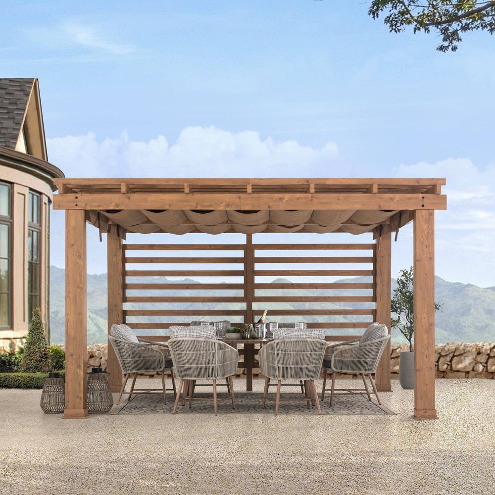 IMG_A106009500_82_f93a8cb9-eb94-4fcb-a43b-eb9c737df735 SUNJOY 11x13 Backyard Aluminum Pergola with Retractable Sling Canopy