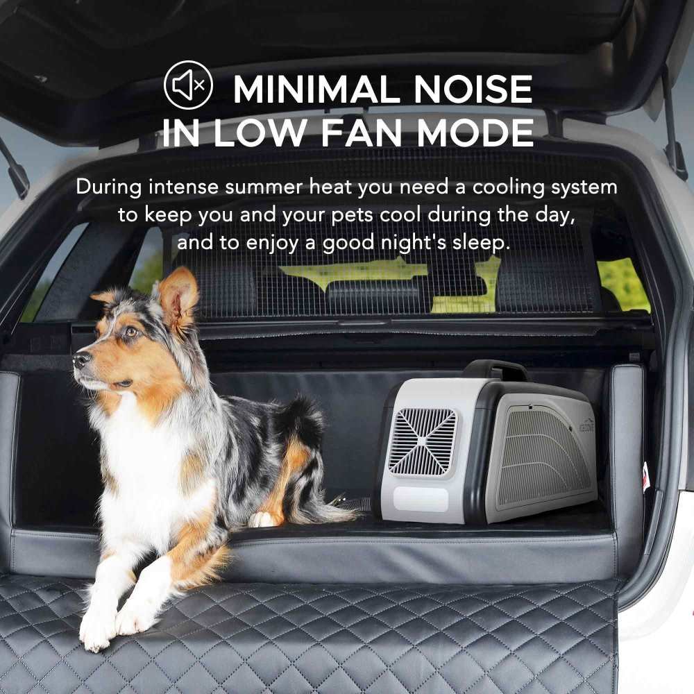 N101000101_N101900101_Portable_Air_Conditioner_pets_bf1600b7-d625-45d2-bbd8-658a26c98b73 SUNJOY IceCove Portable Air Conditioner with 1 Power Bank for Outdoor Tents and Indoors - Gray
