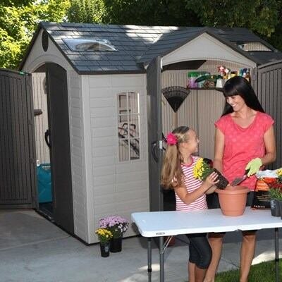 a0f9f166-68c2-431e-a996-4ac7965c9807 Lifetime 10 Ft. x 8 Ft. Outdoor Storage Shed