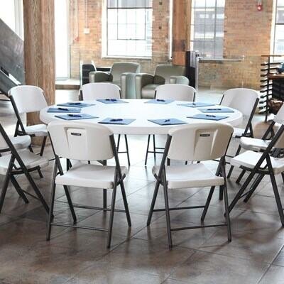 b6055b59-7b2d-4c5c-85c6-80eb352c52e8 Lifetime 72-Inch Round Tables (12) and Chairs Combo (120) - Commercial