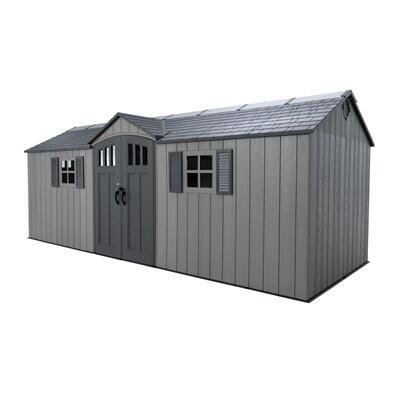 b96ef0a3-d0eb-445f-bfe4-b16eef73034a Lifetime 20 x 8 Foot Outdoor Storage Shed