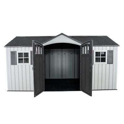 bcecbd66-c231-4386-b068-4f1c2bf5fc1a Lifetime 15-ft x 8-ft Dual Entry Outdoor Storage Shed